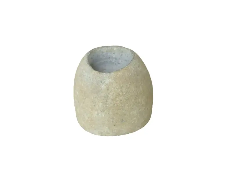 Product image 1 of the product “T-light Holder, from Riverstone, small ball, flat under ”